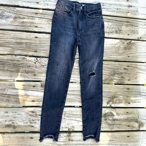 5x$25 NWOT Old Navy Black High-rise Spandex Rockstar Ripped Jeggings, 10